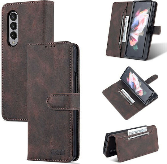 AZNS Brieftasche Synthetisches Leder Braun Galaxy Z Fold4