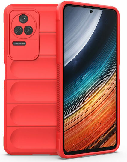 Mad Mask Back Cover Plastic / Silicon Roșu (Poco F4 5G)