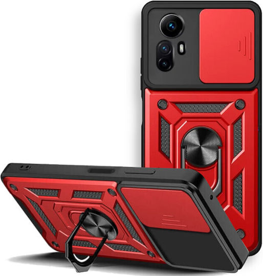 Bodycell Slide Cover Back Cover Metallic Red (Redmi Note 12S)