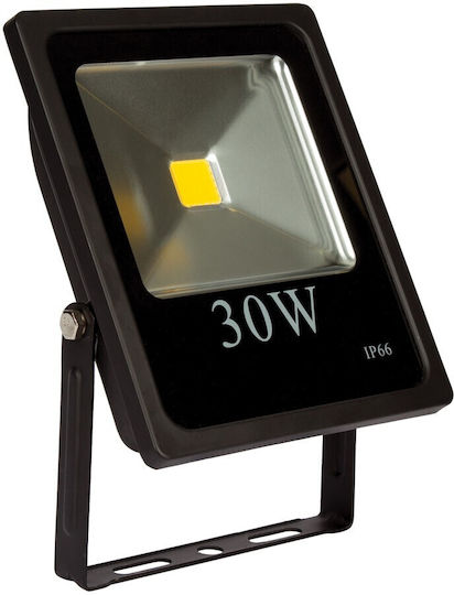 VK Lighting Στεγανός Προβολέας LED 30W Ψυχρό Λευκό 6500K IP66