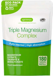 iGennus Triple Magnesium Complex 180 ταμπλέτες iGennus Triple Magnesium Complex 180 ταμπλέτες