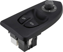 NTY Διακόπτης Παραθύρων Αυτοκινήτου για Citroen Jumper Fiat Ducato Peugeot Boxer Μαύρο