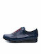 Women's Leather Oxford Shoes Blue