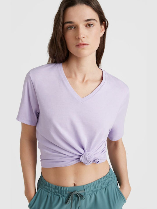 O'neill ESSENTIALS Women's T-shirt with V Neckline Lilacc