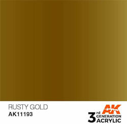 AK Interactive Model Making Paint in Gold color 17ml