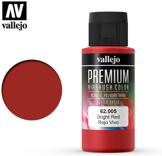 Acrylicos Vallejo Model Making Paint Colour Spray In Red Colour 60ml
