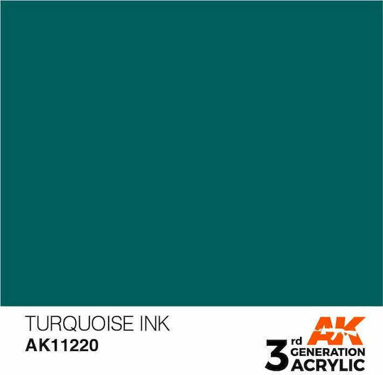 AK Interactive Model Making Paint in Turquoise color 17ml