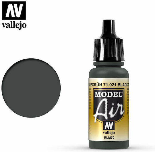 Acrylicos Vallejo Model Air Culoare Modelism în culoarea Negru 17ml