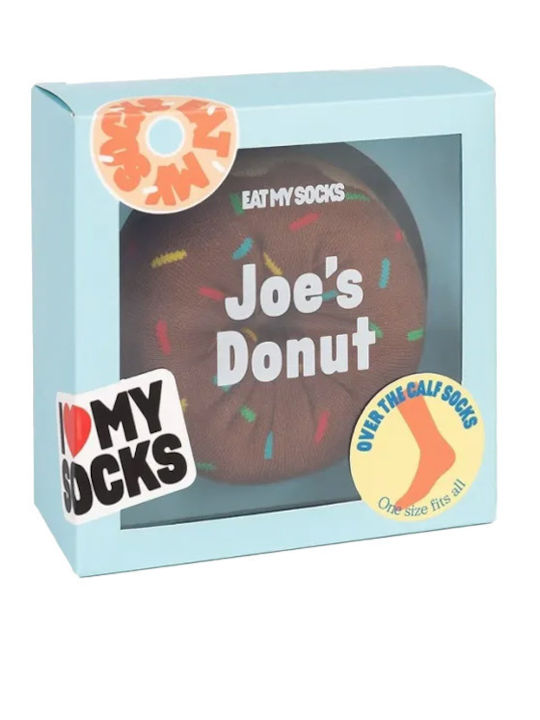 Eat My Socks Joes Donut Γυναικείες Κάλτσες Καφέ