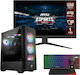 Vengeance Shadow V4 MSI Edition Gaming Desktop PC Ryzen 5 5500 16GB DDR4 512GB SSD GeForce RTX 4060 Kein Betriebssystem und MSI G2422 Monitor
