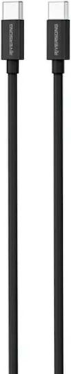 Riversong Lotus 08 USB 2.0 Cable USB-C male - USB-C 60W PD Μαύρο 1m CT76BL