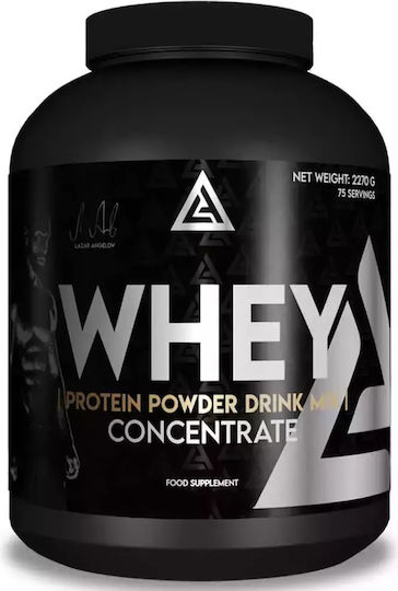 Lazar Angelov Whey Concentrate Proteină Din Zer cu Aromă Căpșuni și banane 2.27kg