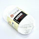 Makramee Strickgarn Mikropolyester Weiß 90g