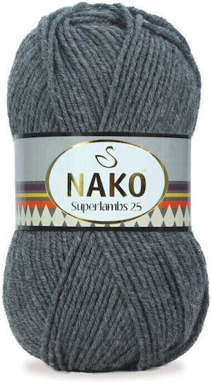 Nako Νήμα Πλεξίματος Ακρυλικό Γκρι 200m 100gr