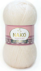Nako Ангор Лукс Смесен Екрю 550м 100гр