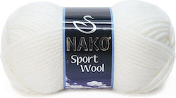 Nako Спорт Вълна Смесен Бял 120м 100гр