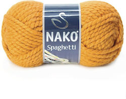 Nako Spaghetti Gelbes Strickgarn