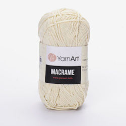 YarnArt Macrame Μακραμέ Συνθετικό Εκρού 130m 90gr