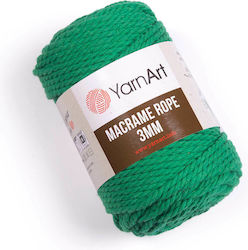 YarnArt Macrame Rope 3mm Μακραμέ Βαμβακερό Πράσ...