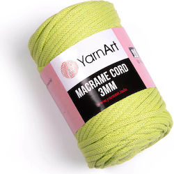 YarnArt Șnur Macrame 3mm Macrame Bumbac Verde 8...