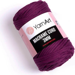 YarnArt Macrame Cord 3mm Macrame Cotton Pink 85...