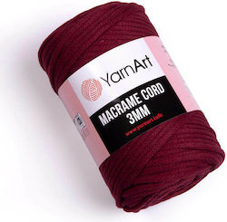 YarnArt Sfoară Macrame 3mm Macrame Bumbac Roșu ...