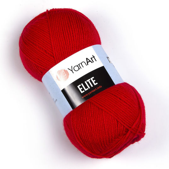 YarnArt Elite Acrylic Red 300m 100g
