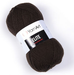 YarnArt Elite Ακρυλικό Καφέ Σκούρο 300m 100gr