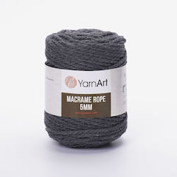 YarnArt Macrame Rope 5mm Μακραμέ Βαμβακερό Γκρι...