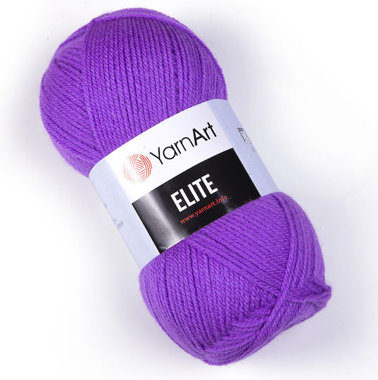 YarnArt Elite Acrylic Purple 300m 100gr