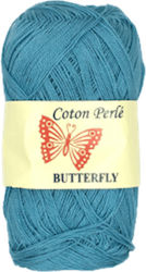 Petalouda Perle Baumwolle Blau 340m 50gr