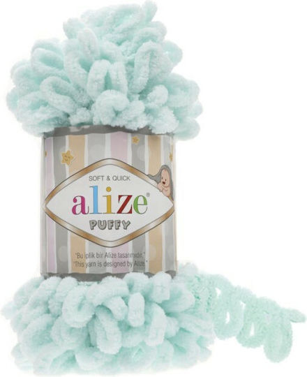 Alize Νήμα για Τσάντες Puffy Μικροπολυεστέρας Τιρκουάζ 9m 100gr