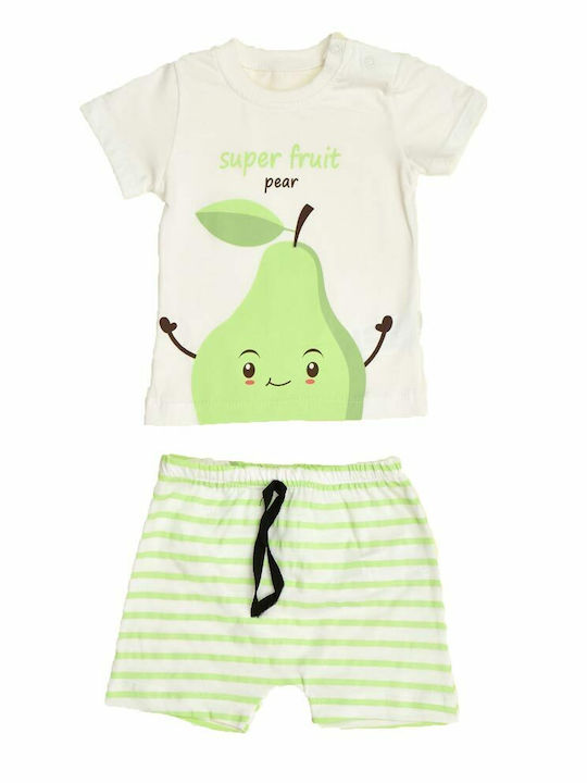 Potre Kids Set with Shorts Summer 2pcs Green