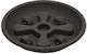 Micplast WS25-ANTHRACITE Round Plate Pot Wheeled Black 25x25cm