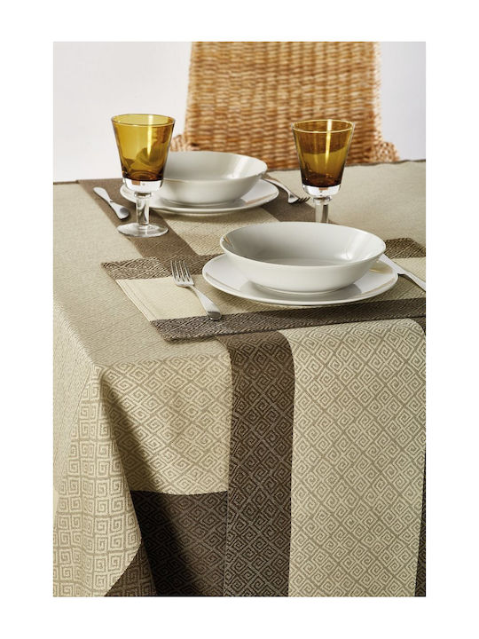 Whitegg Runner Din Bumbac Z121-3 Bej 32x150cm