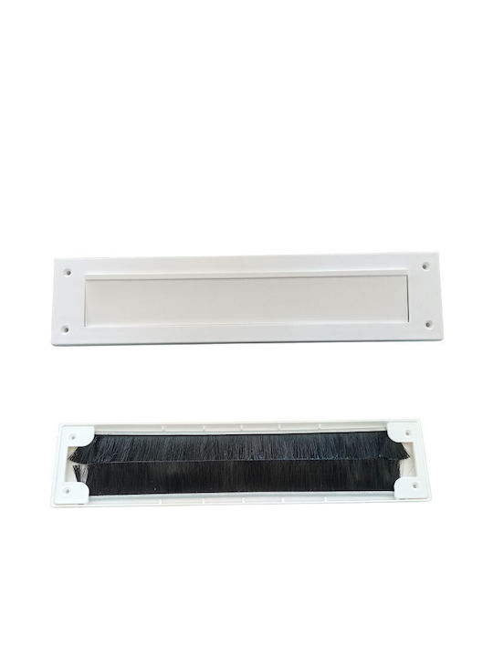 Θυρίδα Γραμματοκιβωτίου Πλαστική σε Λευκό Χρώμα 8x33.5cm