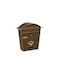 Viometal LTD Metallic Outdoor Mailbox Brown 23cm