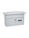 ERGOhome Outdoor Mailbox Metallic in White Color 8x8x23.5cm