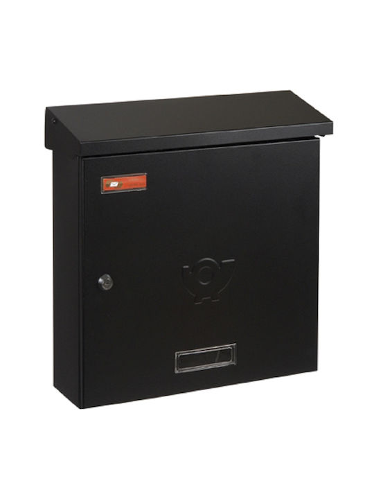 Viometal LTD Γραμματοκιβώτιο Μεταλλικό σε Μαύρο Χρώμα
