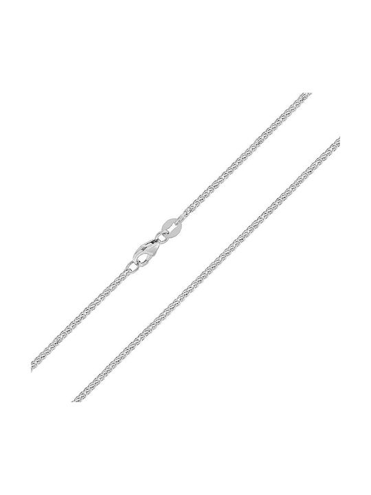 Eforo White Gold Chain Neck 14K Length 60cm