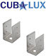 Cubalux Mounting Bracket for Lighting Fixtures made of Aluminum Silver 13-2107