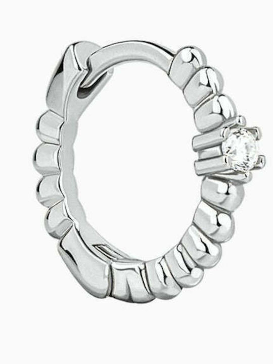KALK Single Earring Hoop made of Silver