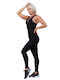 Women's Sleeveless One-piece Suit Black