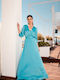 RichgirlBoudoir Summer Maxi Evening Dress Turquoise