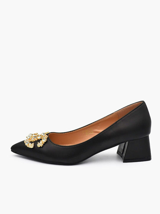 Joya Pointed Toe Black Heels