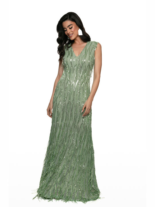 RichgirlBoudoir Summer Maxi Evening Dress Green