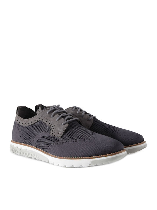 Hush Puppies Oxford Leder Herren Freizeitschuhe Blau