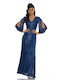 RichgirlBoudoir Maxi Evening Dress Blue