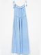 Cuca Sommer Maxi Kleid Hellblau