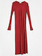 Cuca Midi Dress Burgundy